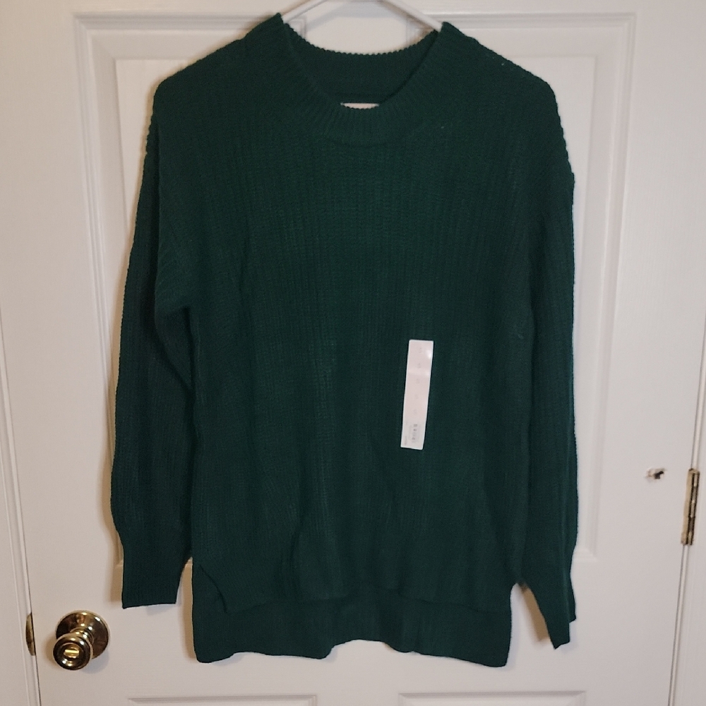 SO S Deep Green Knit Sweater